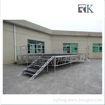 Aluminum Mobile Stage with Non-slip Industrial Material Stage Platform